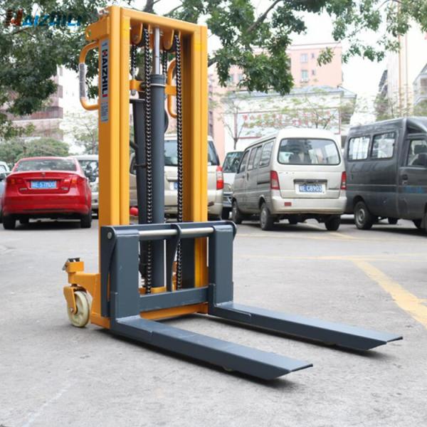 2000kg 2000mm Manual Forklift Stacker Double Mast Type Smooth Operation