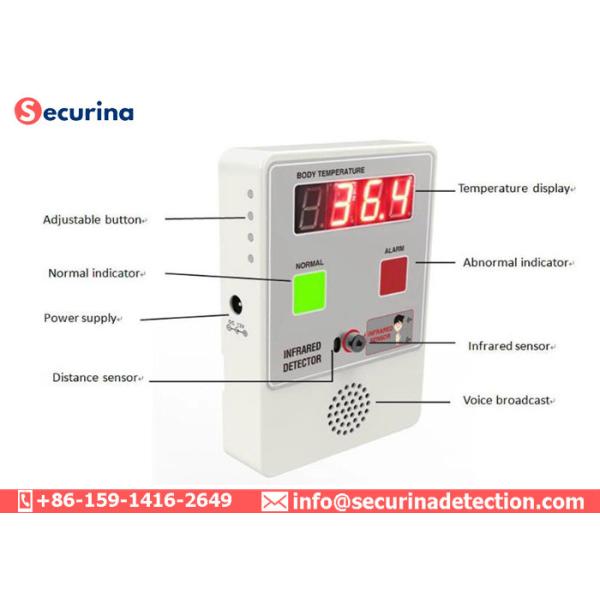 LED Display Touchless Fever Detection System By Measuring Forehead Or Wrist