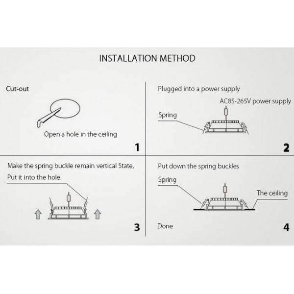 SMD2835 LED Recessed Downlights / Pure White Slimline LED Downlights