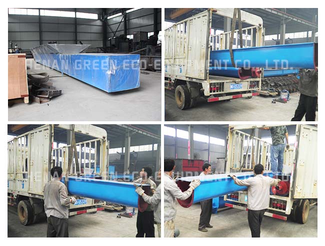 25m Max Length Flexible Feed Screw Conveyor For Wood Chips Positive Drive