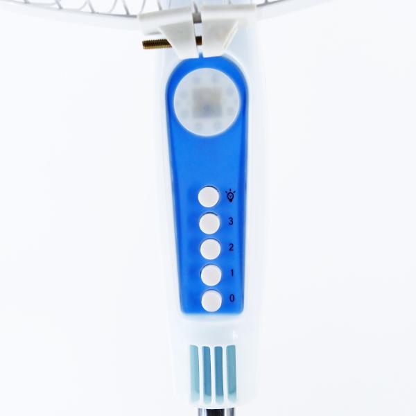 AC DC 16 / 18 Inch Rechargeable Solar Powered Fan For Home With LED Light