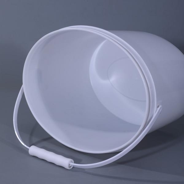 10 Litre White Plastic Bucket Pail for Eco-friendly Material in Latex Paint Industry