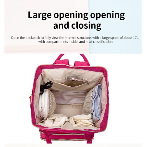 Multifunctional Adventure Diaper Bag Backpack With USB D Buckle Trailer Design