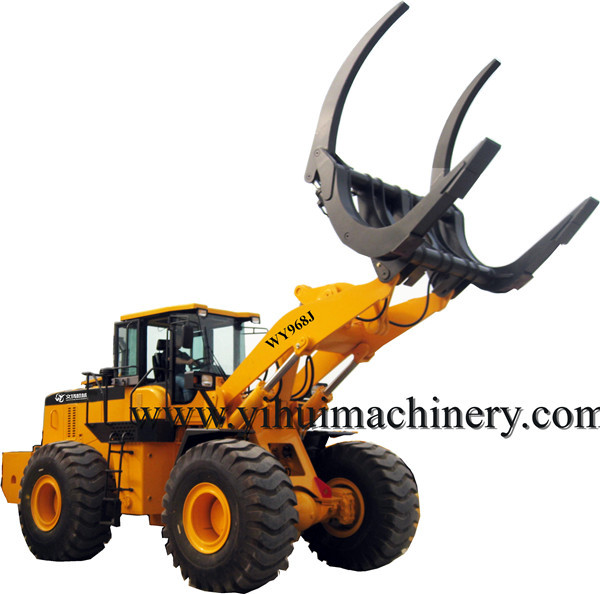 China Chinese wenyang machinery log loader WY968J 8ton with log grapple wholesale
