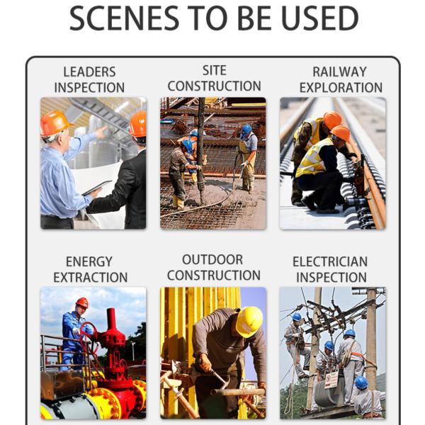 Hard hat Safety helmet 4G Real-Time GPS wifi live streaming for Mining Construction end software server