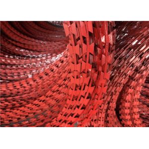 China Custom Red BTO -22 Galvanized Razor Barbed Wire wholesale