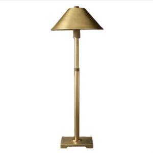 China E26 / Candelabra Hardwired Rechargeable Brass Table Lamp Brass LED Desk Lamp wholesale
