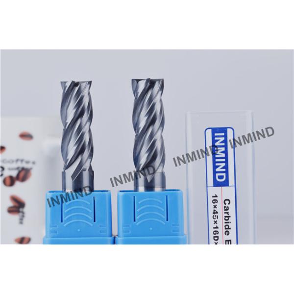 16*100L*4F , Dia 16mm , TiAlN Coating , AOL 100mm carbide end mill bits 4 Flute , Metal Cutting tools