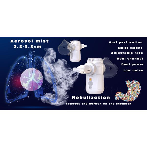 5V USB Type-c Alkaline Battery for Deposit The Lungs Fine Particles 3um