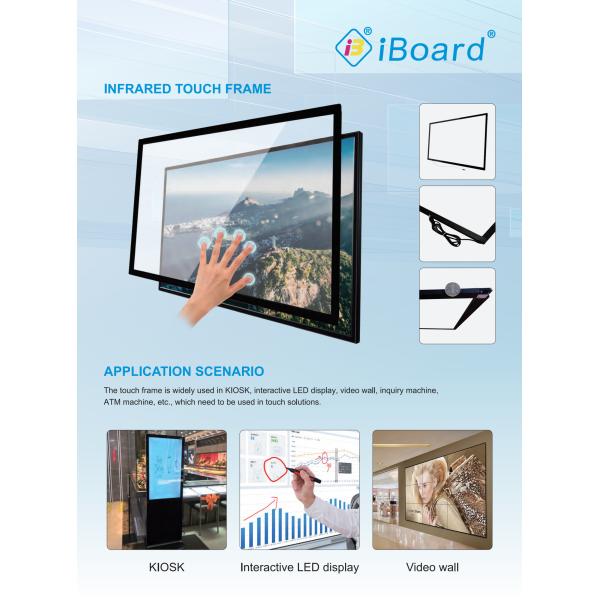 Interactive Touch Screen Overlay IR Infrared Touch Frame 27-300" For Video Wall/ kiosk/ touch TV