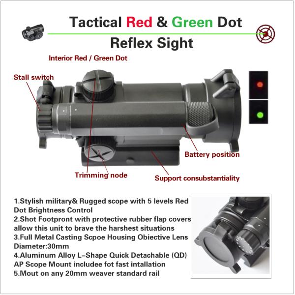 red dot sight, sight, reflex sight,red dot sight, Gun Accessories, 5 Position Tri Picatinny Rail Weaver Rifle Barrel Mou