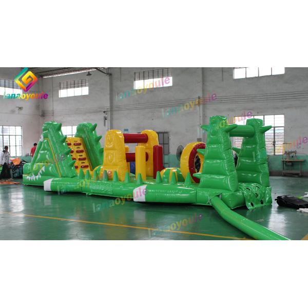 Durable Commercial Inflatable Obstacle Course / Aqua Water Trampoline