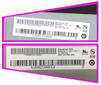 Desktop Widescreen LCD Computer Monitors 1600*900 Pixels 250cd/m2 AUO 19.5" M195RTN01.0