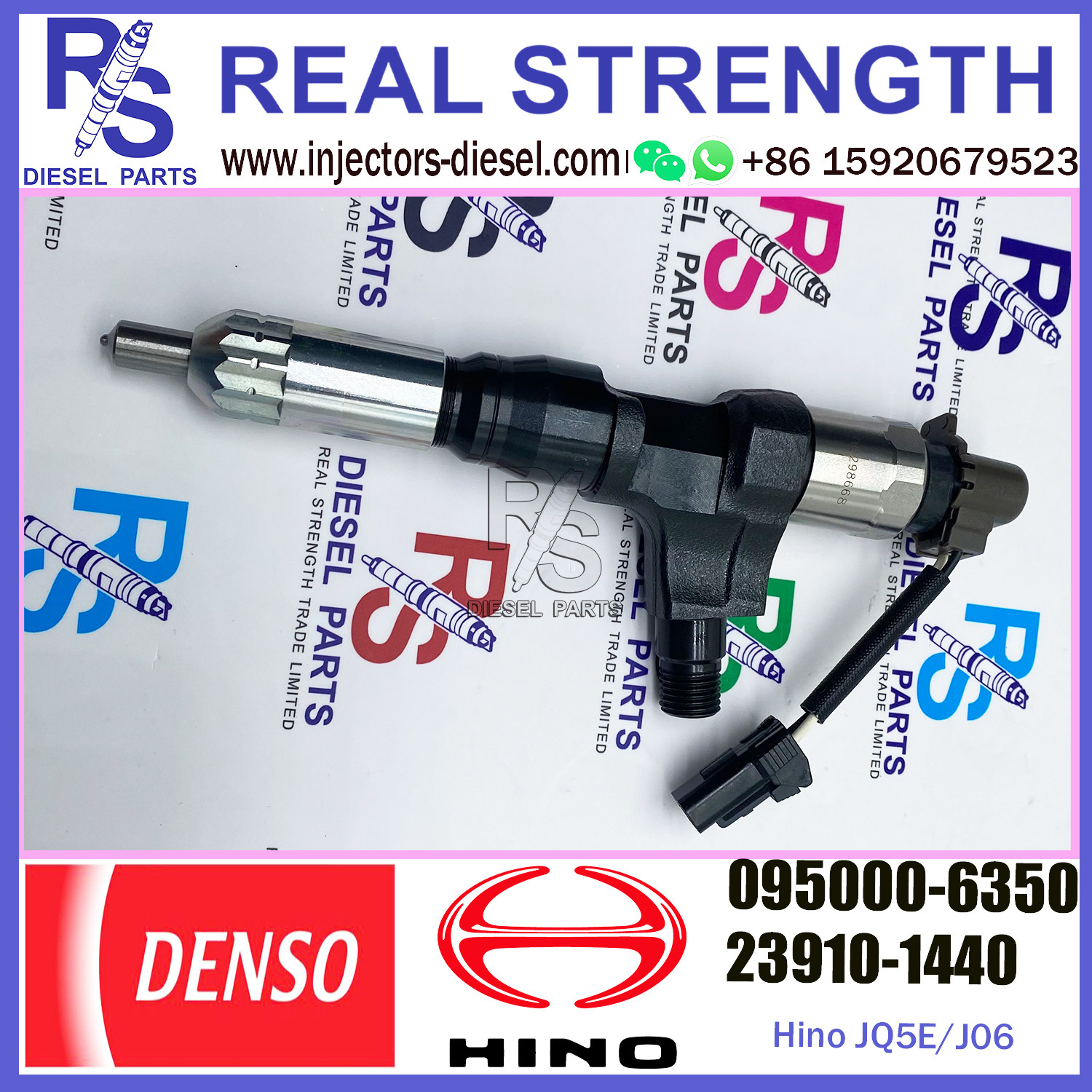 China SK200-8 Excavator J05E J06 Hino Engine Parts 23910-1440 23670-E0050 095000-6351 wholesale