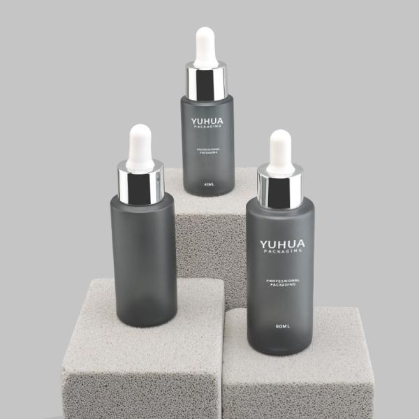 Eco Friendly 40ml 50ml 80ml Plastic Lotion Bottle Cosmetic Packaging Containers Electroplate