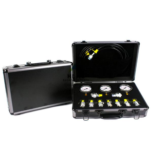 10Mpa 25Mpa Hydraulic Pressure Gauge Set , Excavator Diagnostic Test Kits
