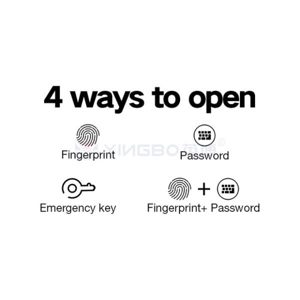 Thickened Bolts Smart Safe Box Biometric Fingerprint Lock YB/NS-58