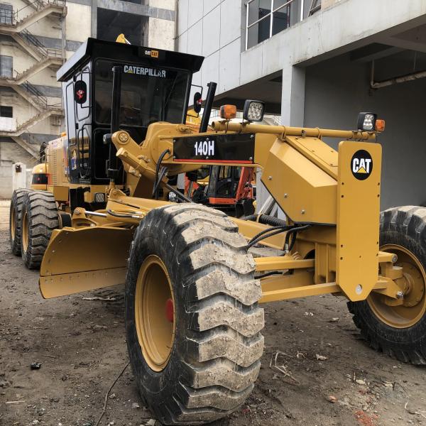Used CAT140H Grader Equipment for Engineering Earthwork Cost in USA 2110 Working Hours