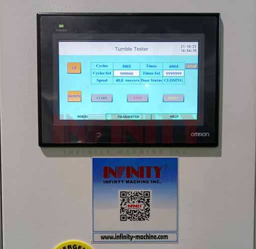 GB/T2324.8 Touch Panel Control Tumble Tester For Rolling Drop Testing