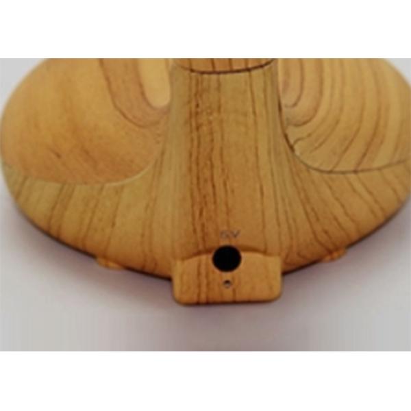 Elegant Dimmable USB LED Table Lamp Rechargeable Wood Grain Base And Head