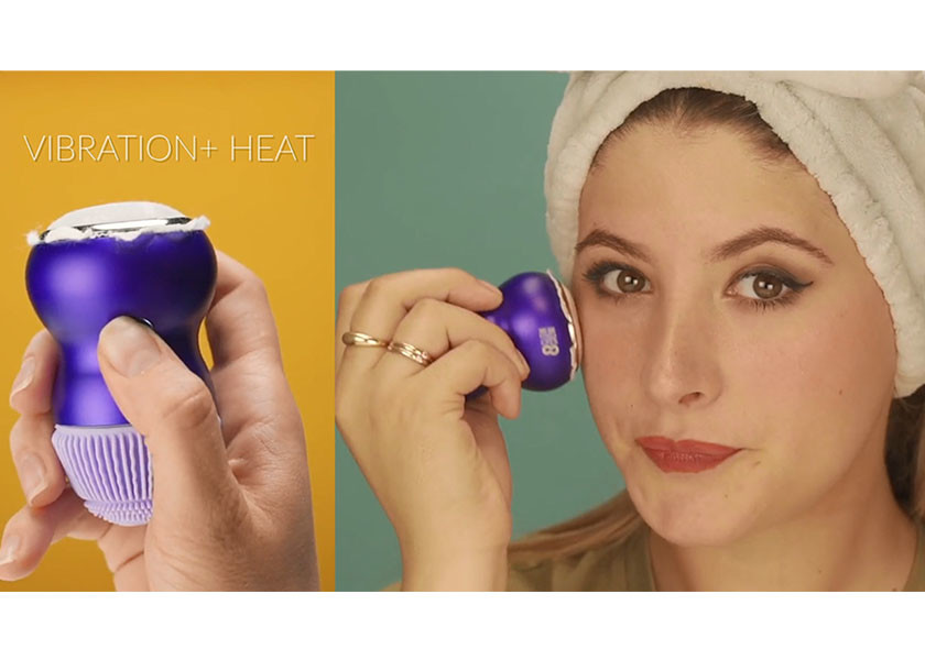 China Rechargeable Anti - Aging Facial Cleansing Device / Handheld Facial Cleansing Brush wholesale