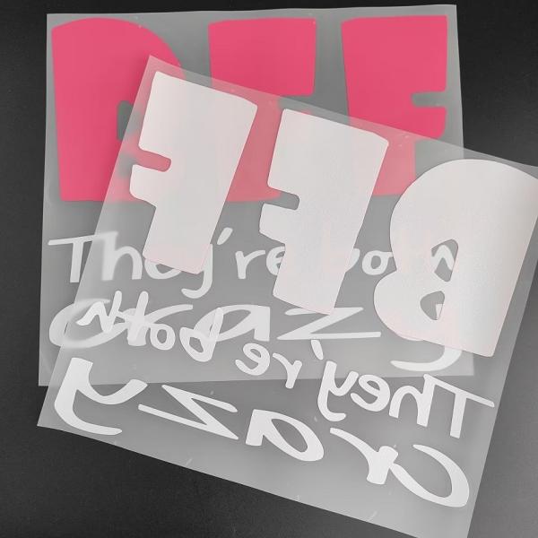 Digital DTF Vinyl Transfers Customized Dtf Transfer On Black Shirt