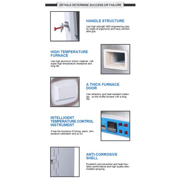 1200C Laboratory Muffle Furnace with ±1℃ Accuracy 15KW Power