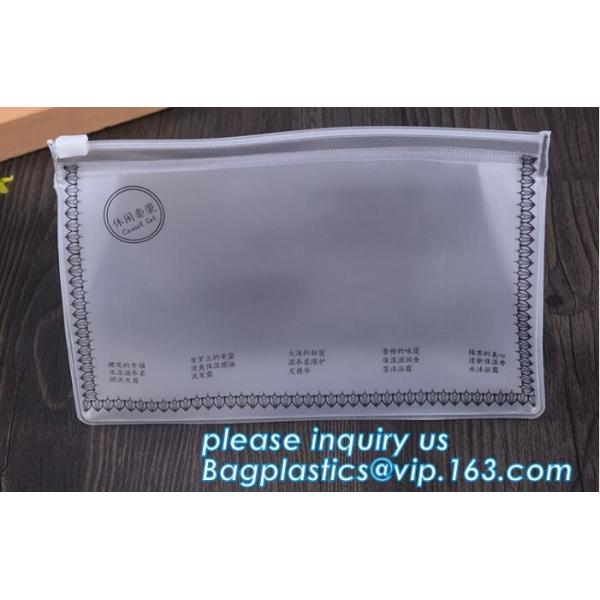 non-heavy metals Zip lockkk file document pvc bags,plastic document bag with zipper,waterproof document bag with custom