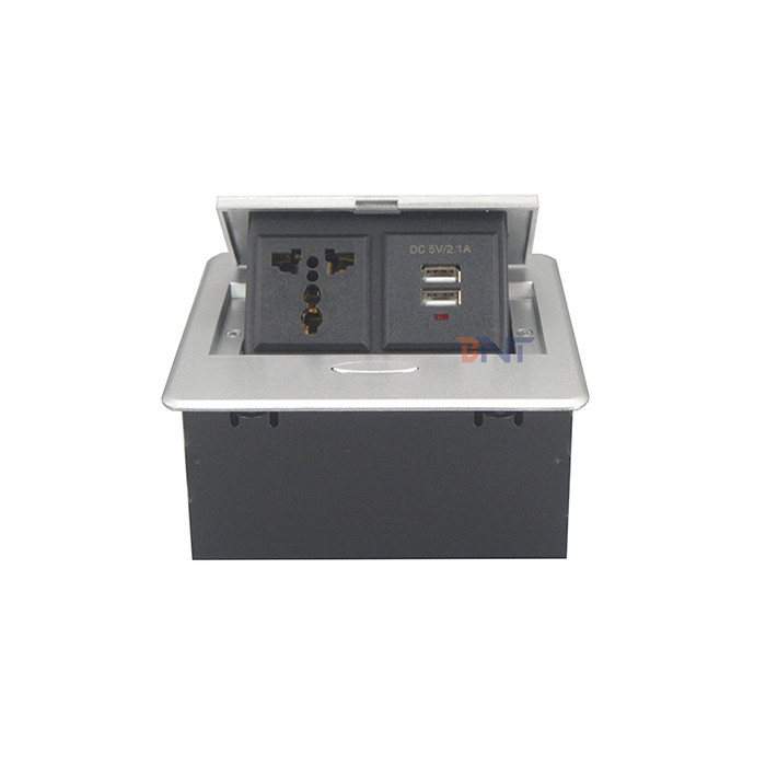 China Multifunctional Zinc Alloy Desktop Pop Up Outlet Box wholesale