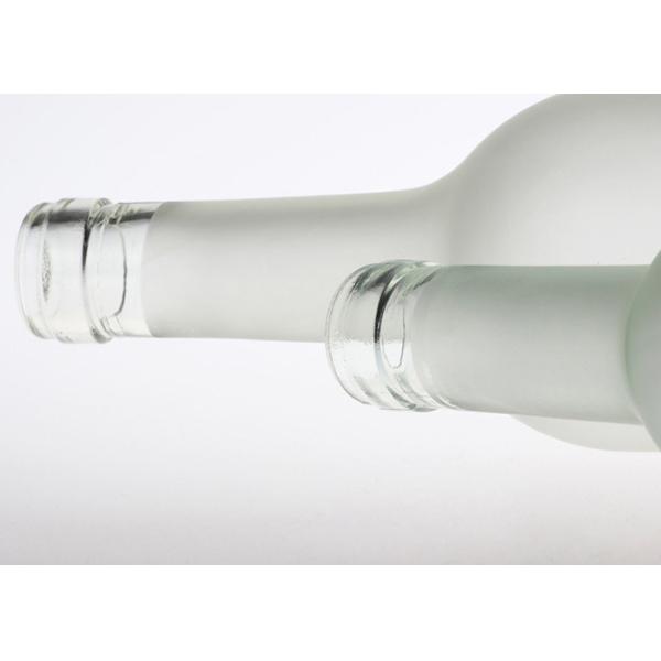 750ml Empty Glass Bottles Frosted Transparent Color Elegant Feature