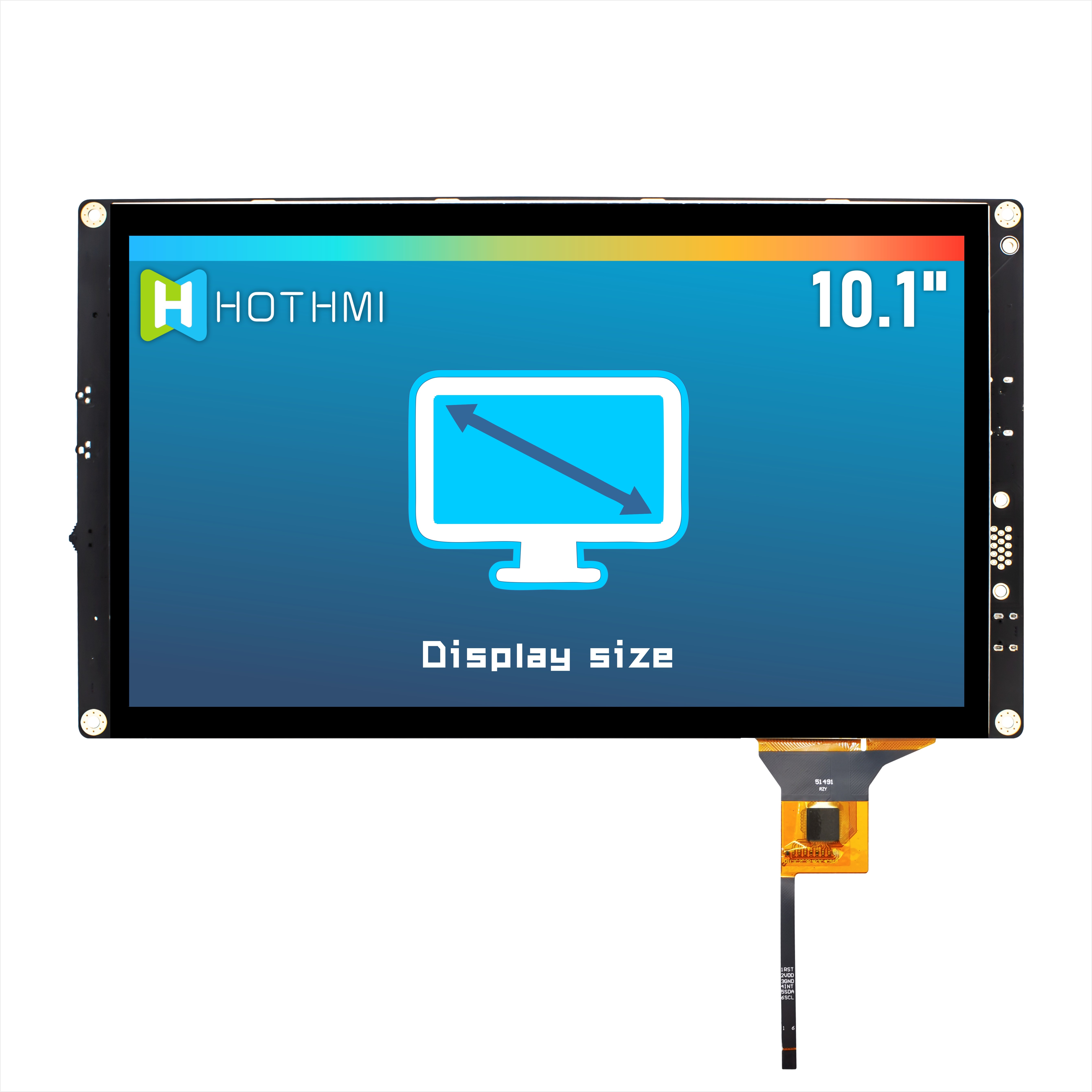 10.1 Inch Sunlight Readable TFT LCD Module | 1024x600 Rsolution Capacitive Touch