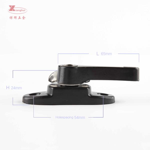 Easy To Install Silver Crescent Locks for Aluminium Alloy Casement Window Operation