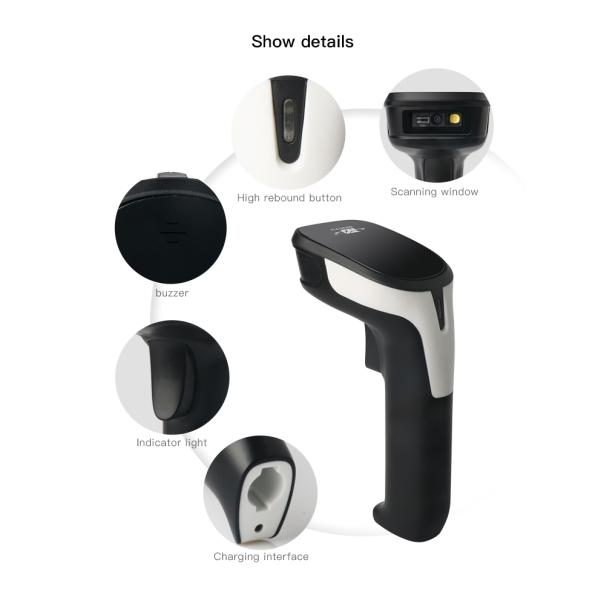 High Resolution 2.4G Bluetooth Barcode Reader