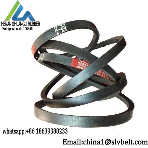 Mechanical Transmission Wrapped V Belt Wear Resistant Trapezoid Type A