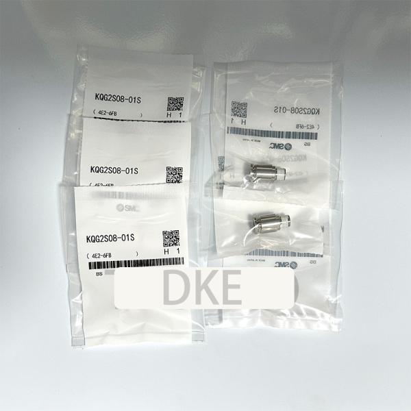 KQG2S08-01S Pneumatic Pipe Fittings Air Compressor Connectors With Sealant