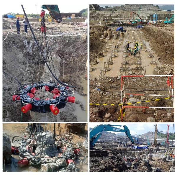 Concrete Pile Head Cutter Hydraulic Pile Breaker for 300 2000mm Round or Square Pile