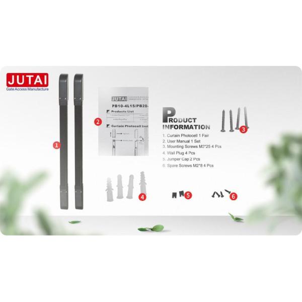 Industrial Gate Safety Accessories Infrared Light Curtain Sensor 1m 4 Beams