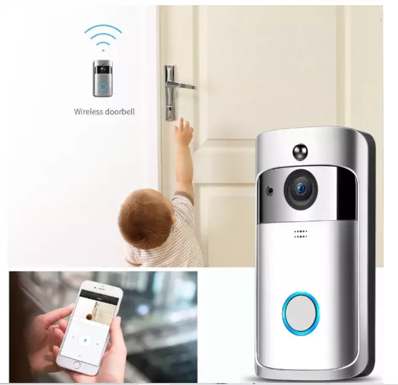 2.4GHz 2MP Tuya Smart Doorbell Camera Night Vision 3400mHA Battery