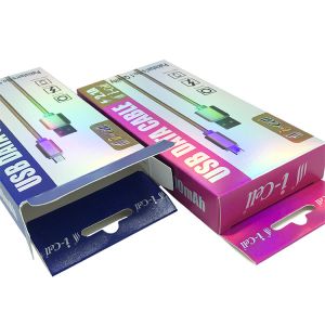 Paperboard Mobile Phone Charger Box Custom Smart Watch Packaging Box