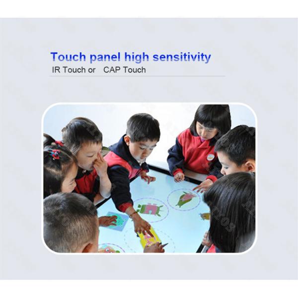 Electric Lifting LCD Touch Screen Table With Wireless Charging