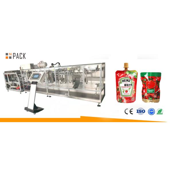 Npack Full Automatic Horizontal Doypack Packaging Filling and Sealing Zipper Pouch Sauce Paste Honey Packing Machine