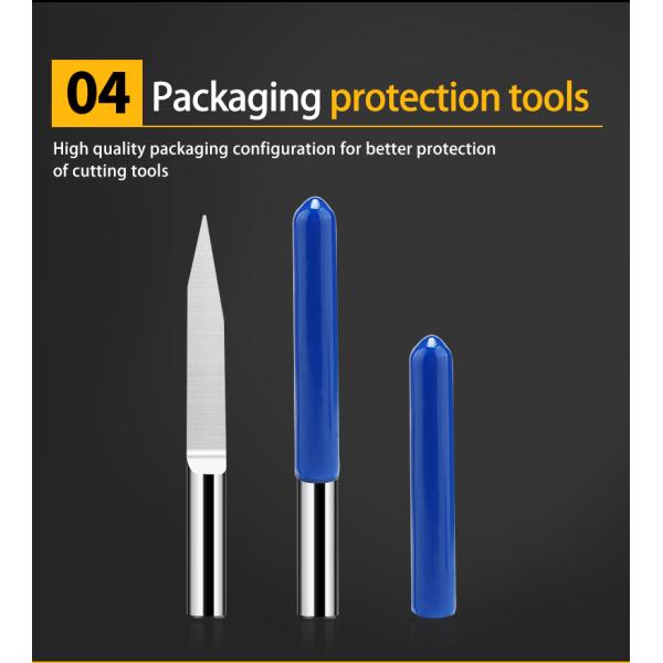 1 Flute Sharp Milling Cutter Metal End Mill Flat Bottomed For Woodworking CNC Carving