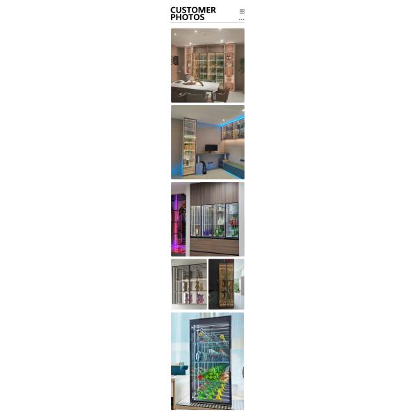 2024 High Brightness LED Light Magic Mirror Display Case for Retail Store Wine Glass