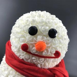 China New Gift Foam Roses Snowman For Christmas Gift And Home Decoration wholesale