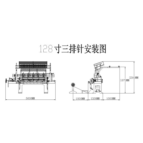 128" Duvet Quilting Machine multi-needle chain stitch computerized quilting machine