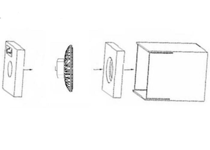 Stable UFO LED High Bay Light 120LM / W 120W For Supermarket / Exhibition Hall