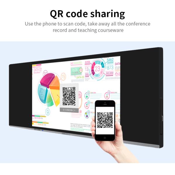 Education Smart Interactive Blackboard Nano 86 Inch With Black Frame