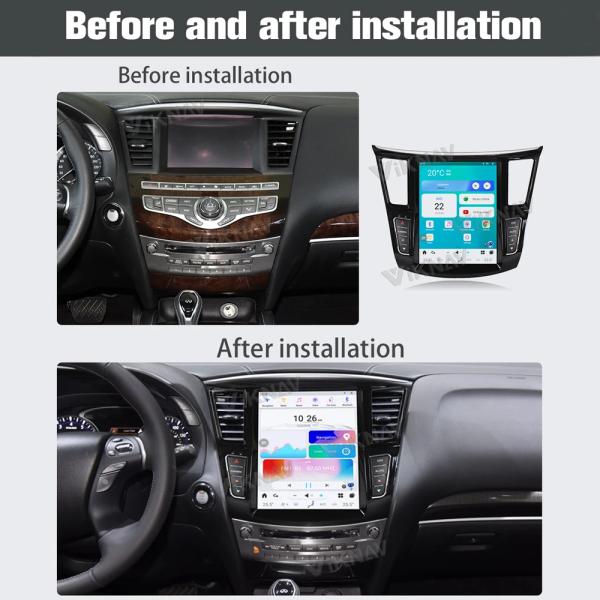 12.3 Inch QX60 JX35 Infiniti Head Unit Carplay Aftermarket Radio 2011-2020 GPS Carplay 4G WIFI