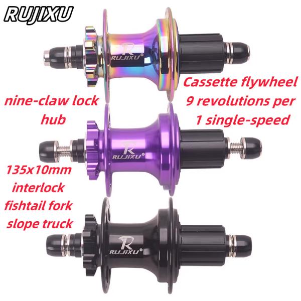 9 Claws Bicycle Hubs 450 Ring Dirt Slope Aluminum Alloy Fixed Gear Bike Hub For Mountain Bikes