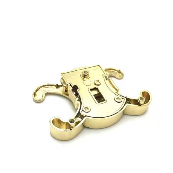 SS304 Handbag Lock Hardware Briefcase Leather Latches Electroplated